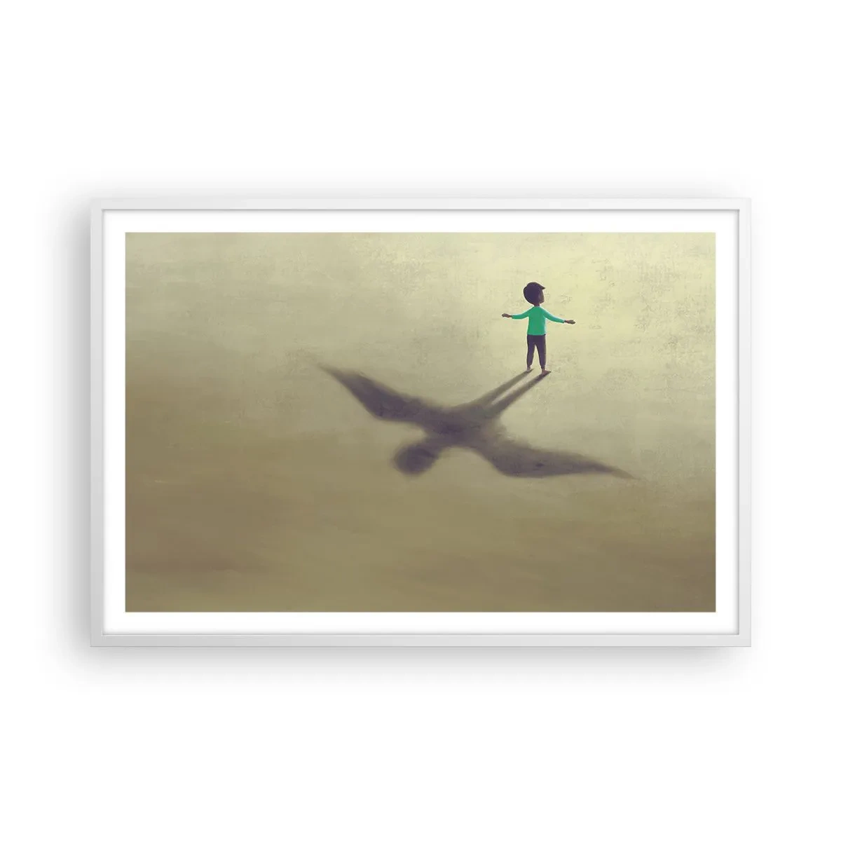 Plakat w białej ramie - Bohater przyszłości - 91x61 cm