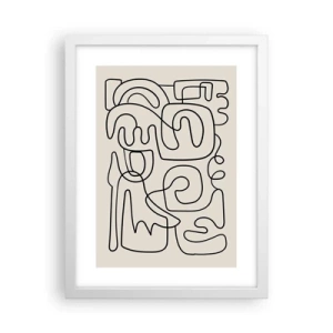 Plakat w białej ramie - Po śladzie - 30x40 cm