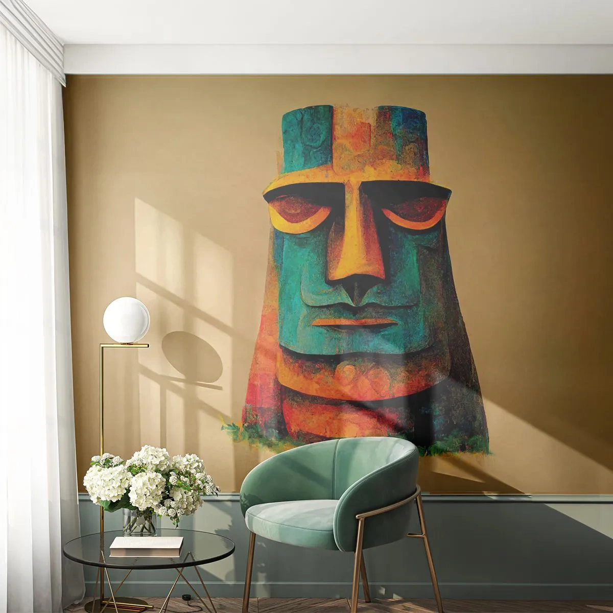 Fototapeta Premium Canvas - Posągowy, a sympatyczny - Posąg, Rzeźba, Sztuka - 250x175 cm