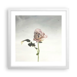 Plakat w białej ramie - Powitanie wiosny - 40x40 cm