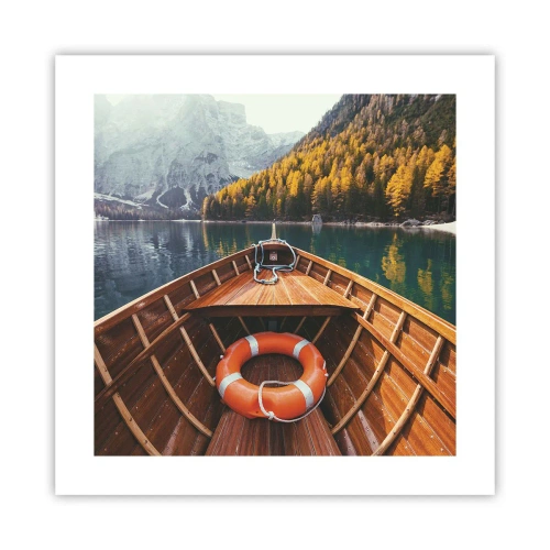 Plakat - Górska wycieczka - 40x40 cm