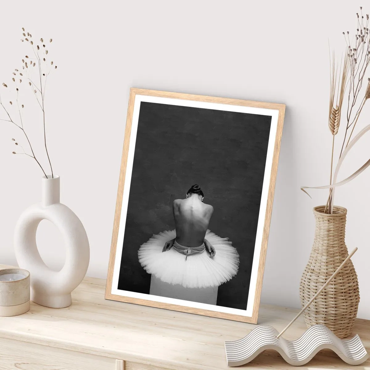 Plakat w ramie jasny dąb - Właśnie rozkwita - 50x70 cm