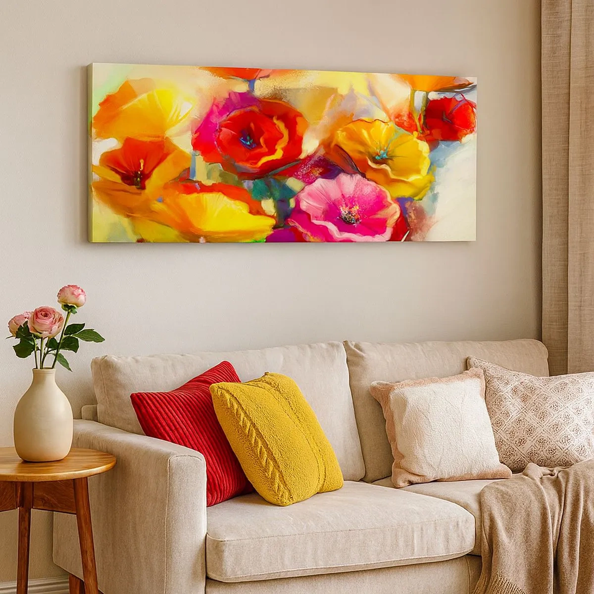 Obraz na płótnie - Nie tylko czerwone - 100x40 cm