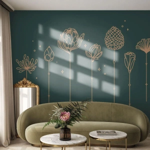 Fototapeta na wymiar Premium Canvas - Rodzina ZIÓŁkowskich - Kwiaty, Art Deco, Minimalistyczny