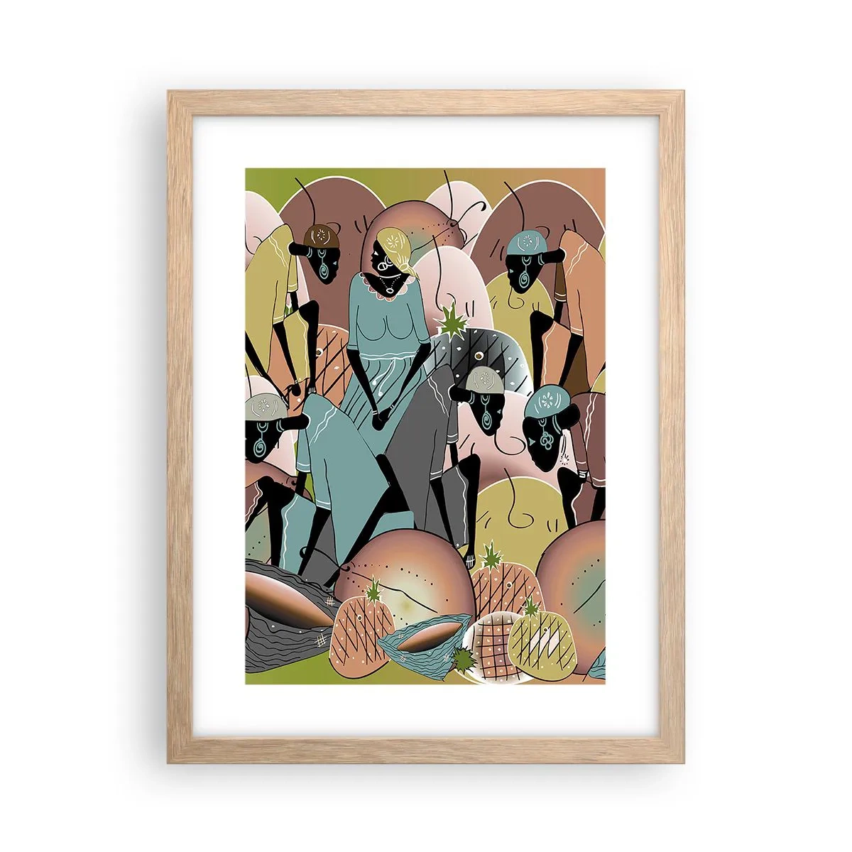 Plakat w ramie jasny dąb - Nadchodzi wielkie święto - 30x40 cm