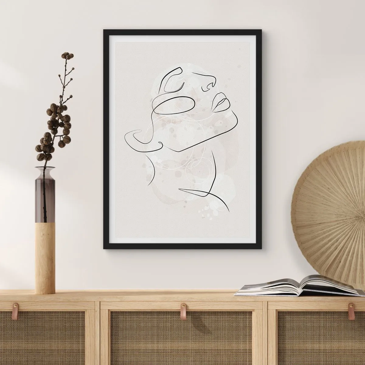 Plakat w czarnej ramie - Zarys marzenia - 30x40 cm