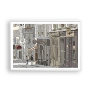 Plakat w białej ramie - Miejskie radości - 100x70 cm