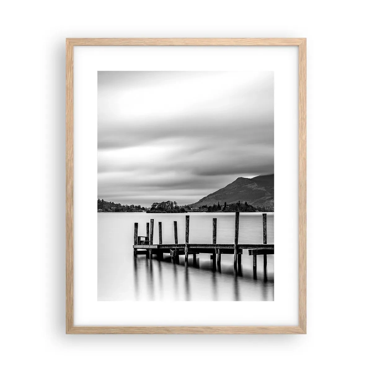 Plakat w ramie jasny dąb - Łagodność i siła - 40x50 cm