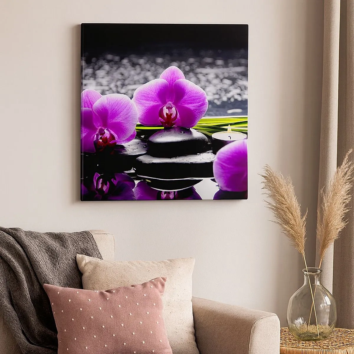 Obraz na płótnie - Utonąć w ciszy i spokoju - 30x30 cm