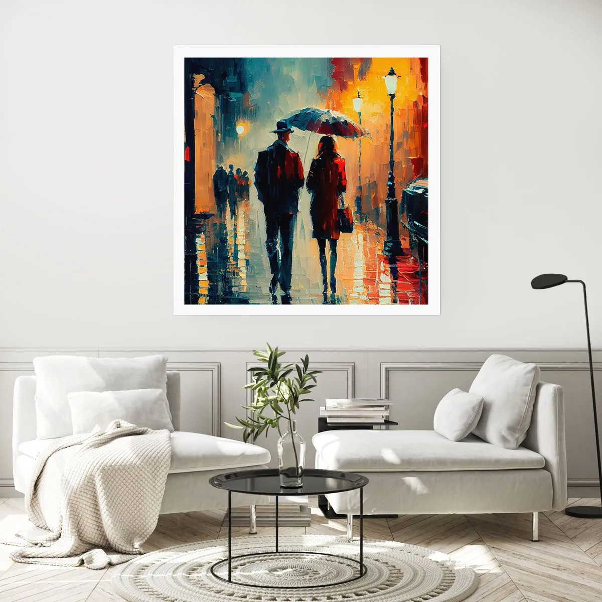 Plakat - Miejska love story - 30x30 cm