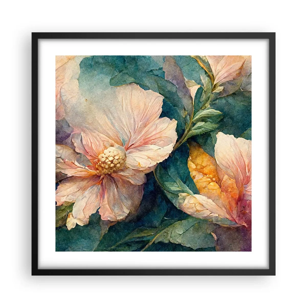 Plakat w czarnej ramie - Sama subtelność - 50x50 cm