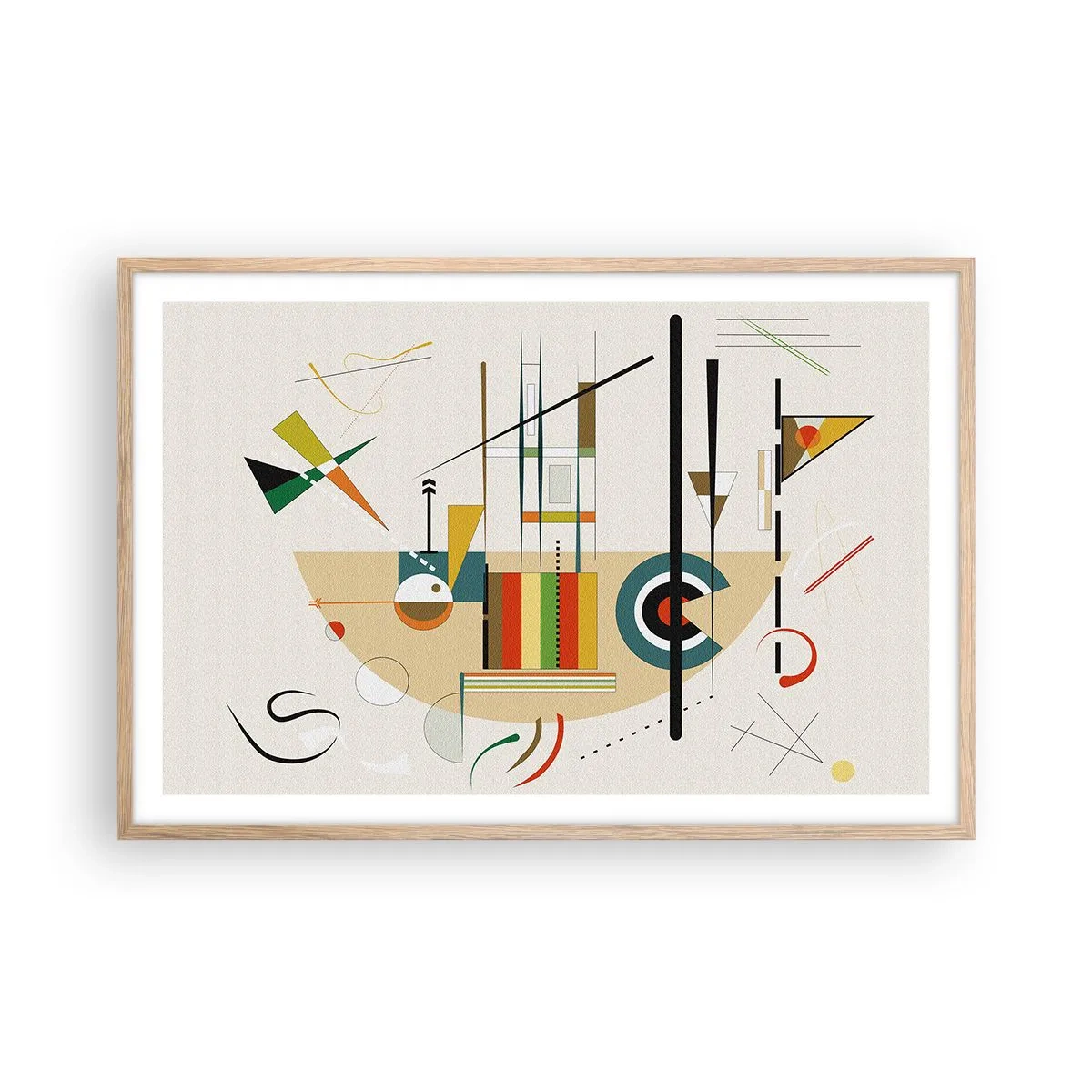 Plakat w ramie jasny dąb - I świat się śmieje - 91x61 cm