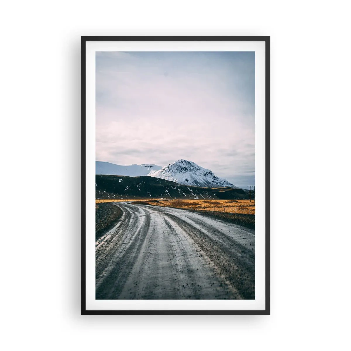 Plakat w czarnej ramie - W islandzkim klimacie - 61x91 cm