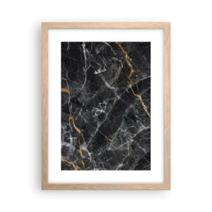 Plakat w ramie jasny dąb - Wewnętrzne życie kamienia - 30x40 cm