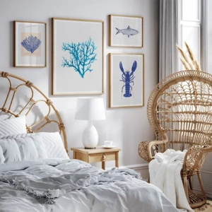 Hamptons bedroom - Inspiracja do sypialni