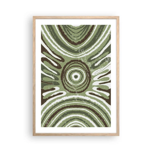 Plakat w ramie jasny dąb - Eksplozja emocji - 50x70 cm