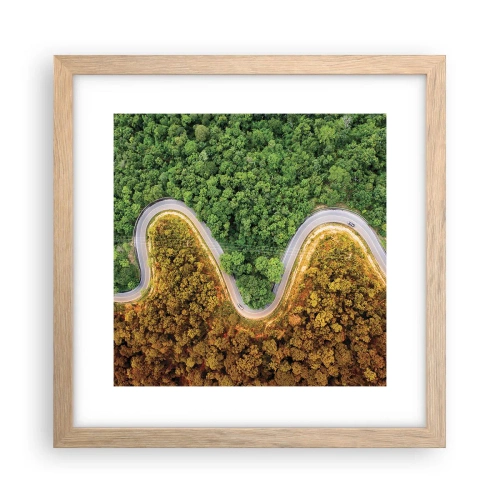 Plakat w ramie jasny dąb - Granice i przełomy - 30x30 cm