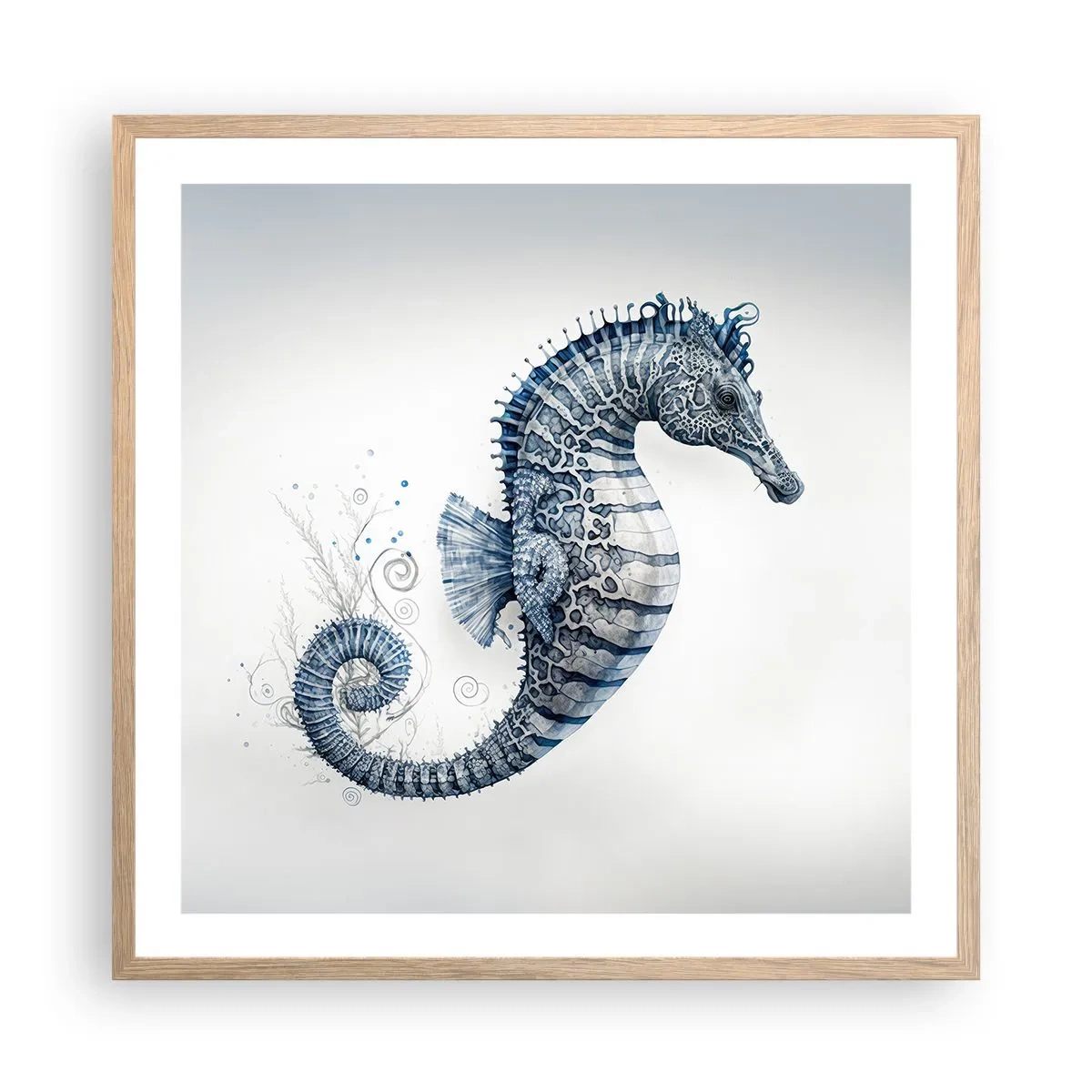 Plakat w ramie jasny dąb - Subtelny żart natury - 60x60 cm