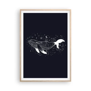 Plakat w ramie jasny dąb - W oceanie wszechświata - 70x100 cm