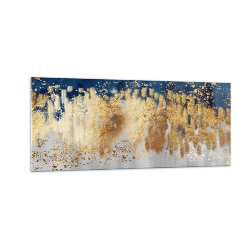 Obraz na szkle - Nowoczesna kompozycja z błyskiem - 100x40 cm