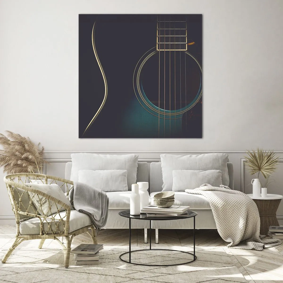 Obraz na szkle - Chwila zanim zabrzmi - 60x60 cm