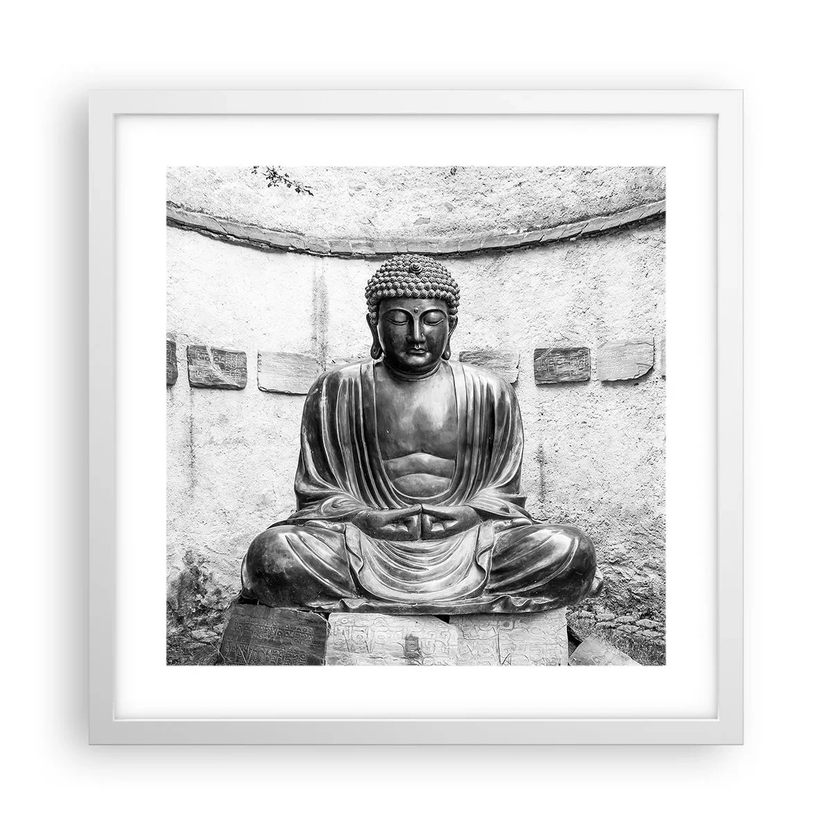 Plakat w białej ramie - U źródeł spokoju - 40x40 cm