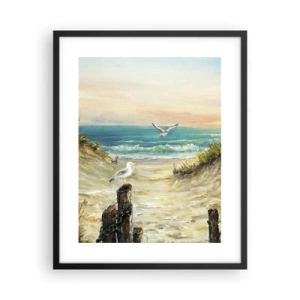 Plakat w czarnej ramie - Bezwietrzne zacisze - 40x50 cm