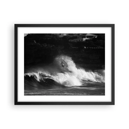 Plakat w czarnej ramie - Wyzwanie przyjęte! - 50x40 cm
