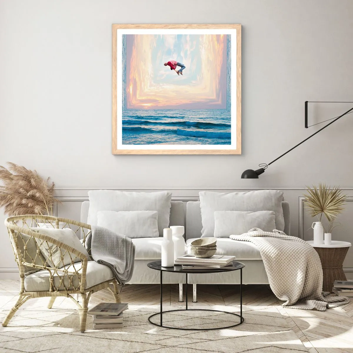 Plakat w ramie jasny dąb - Do innego wymiaru - 50x50 cm