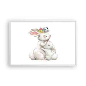 Plakat w białej ramie - Nie ma jak u mamy - 91x61 cm