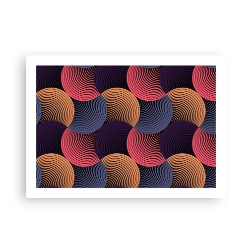 Plakat - W kolistym rytmie - 70x50 cm