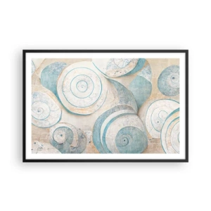 Plakat w czarnej ramie - Co kryje muszla? - 91x61 cm