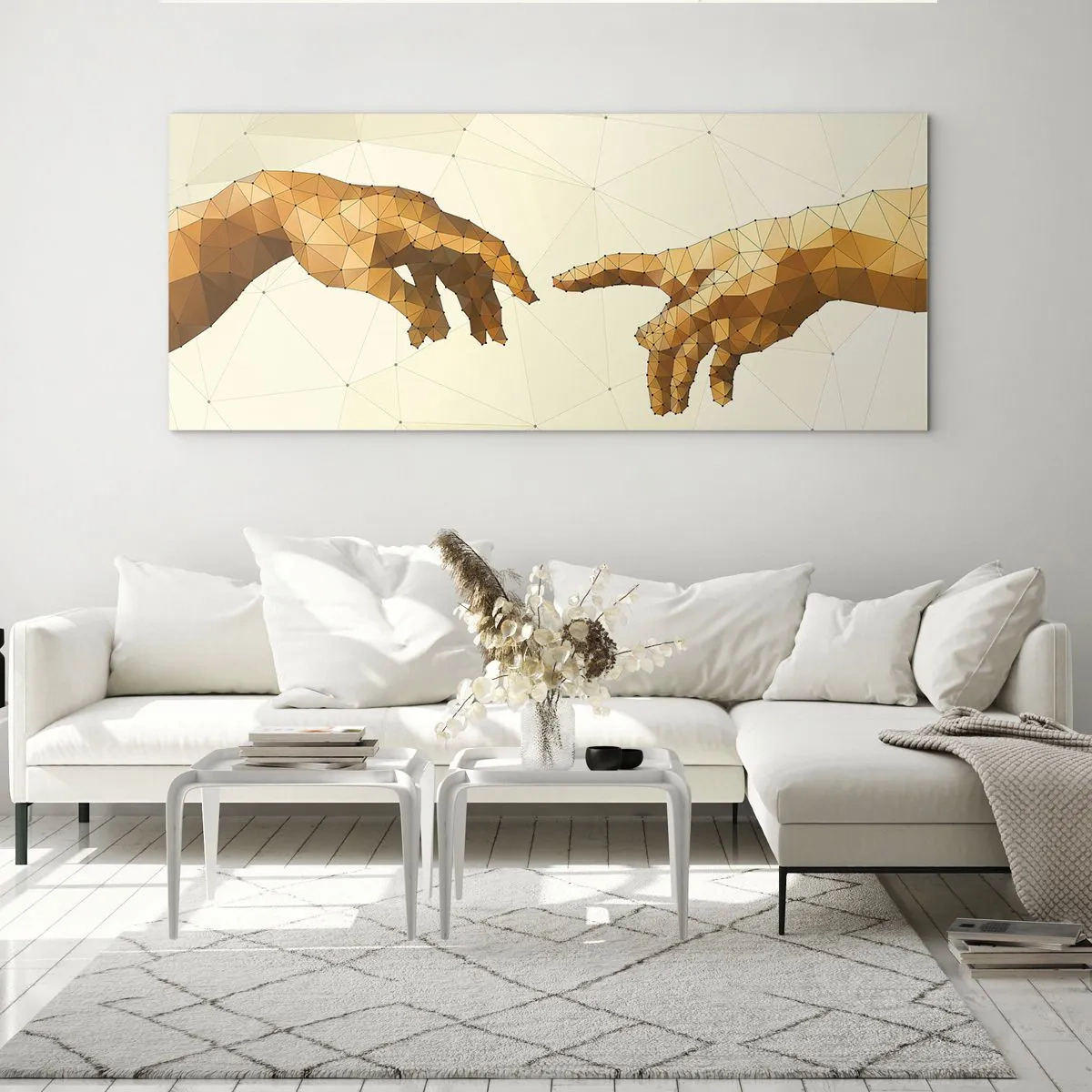 Obraz na szkle - Boska geometria - 100x40 cm