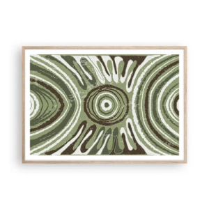 Plakat w ramie jasny dąb - Eksplozja emocji - 100x70 cm