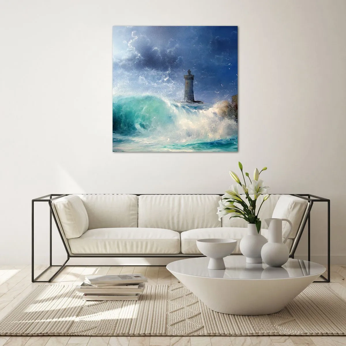 Obraz na szkle - Na straży przeciw żywiołom - 70x70 cm