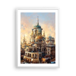 Plakat w białej ramie - Miasto miast - 50x70 cm