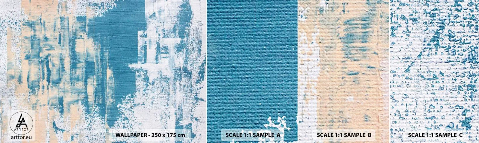 Fototapeta Próbka Samoprzylepna Deluxe Sticker - Przez lodowy sopel - Abstrakcja, Sztuka, Nowoczesny Wzór - 100x30 cm