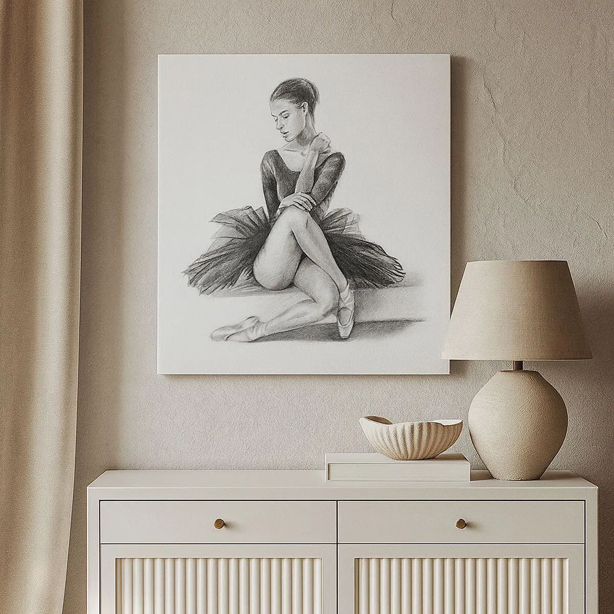 Obraz na płótnie - Zaczarowana tańcem - 30x30 cm