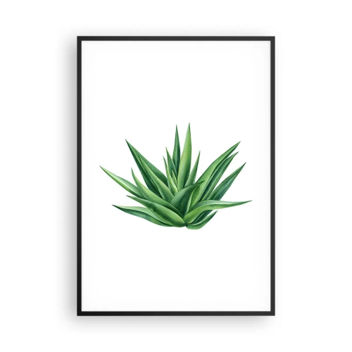 Plakat w czarnej ramie - Zieleń – siła – życie - 70x100 cm