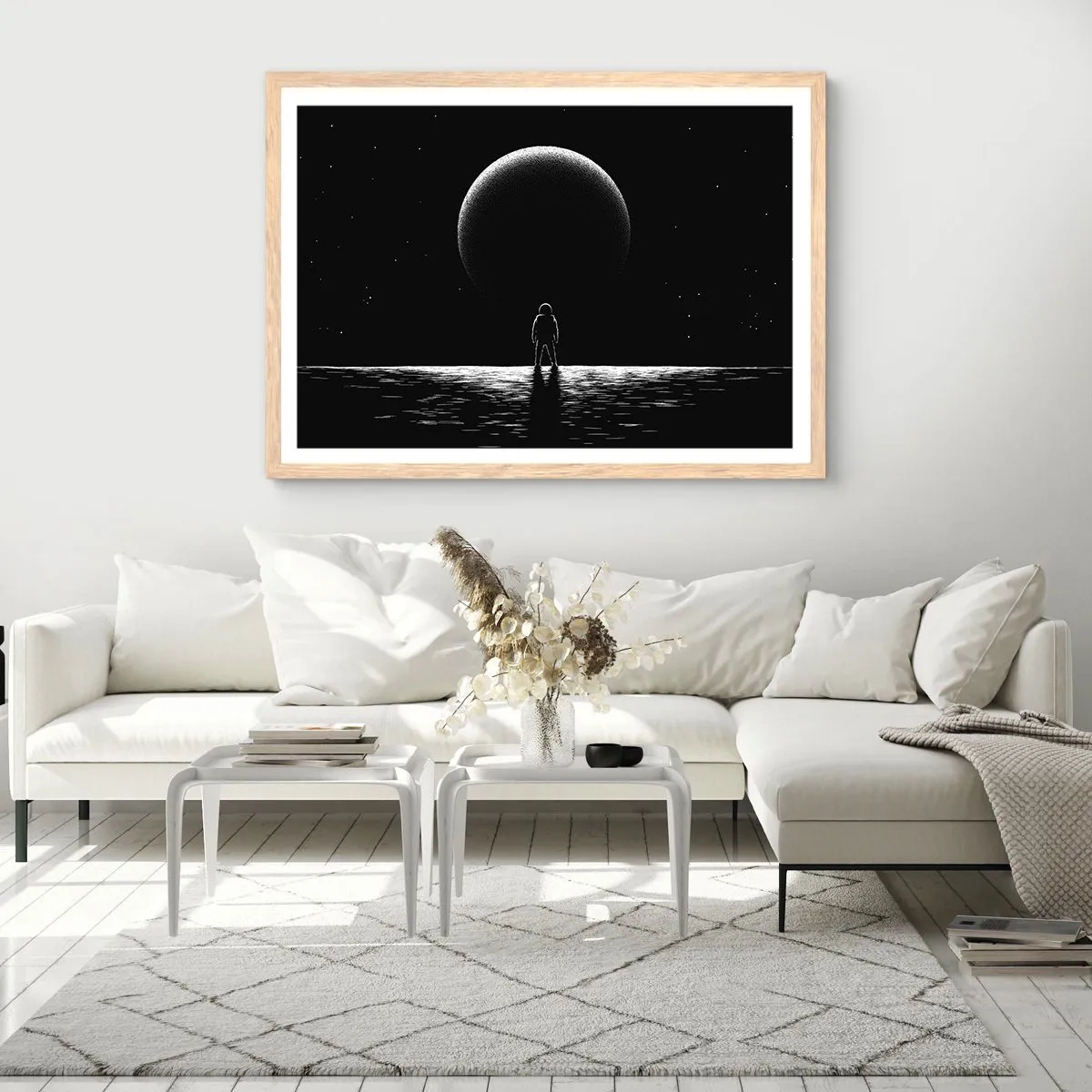 Plakat w ramie jasny dąb - Twarzą w twarz - 40x30 cm