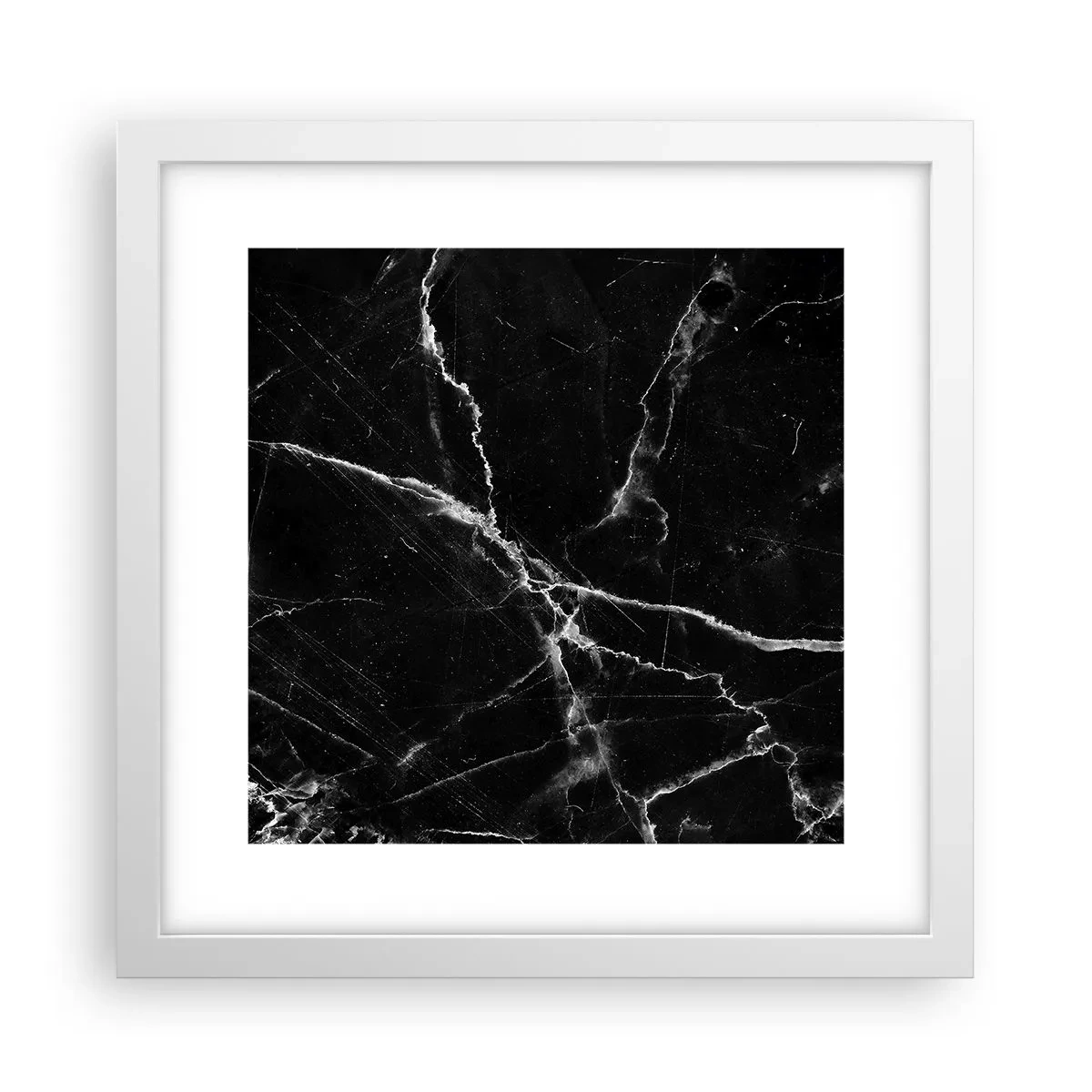 Plakat w białej ramie - Sekretne życie kamienia - 30x30 cm