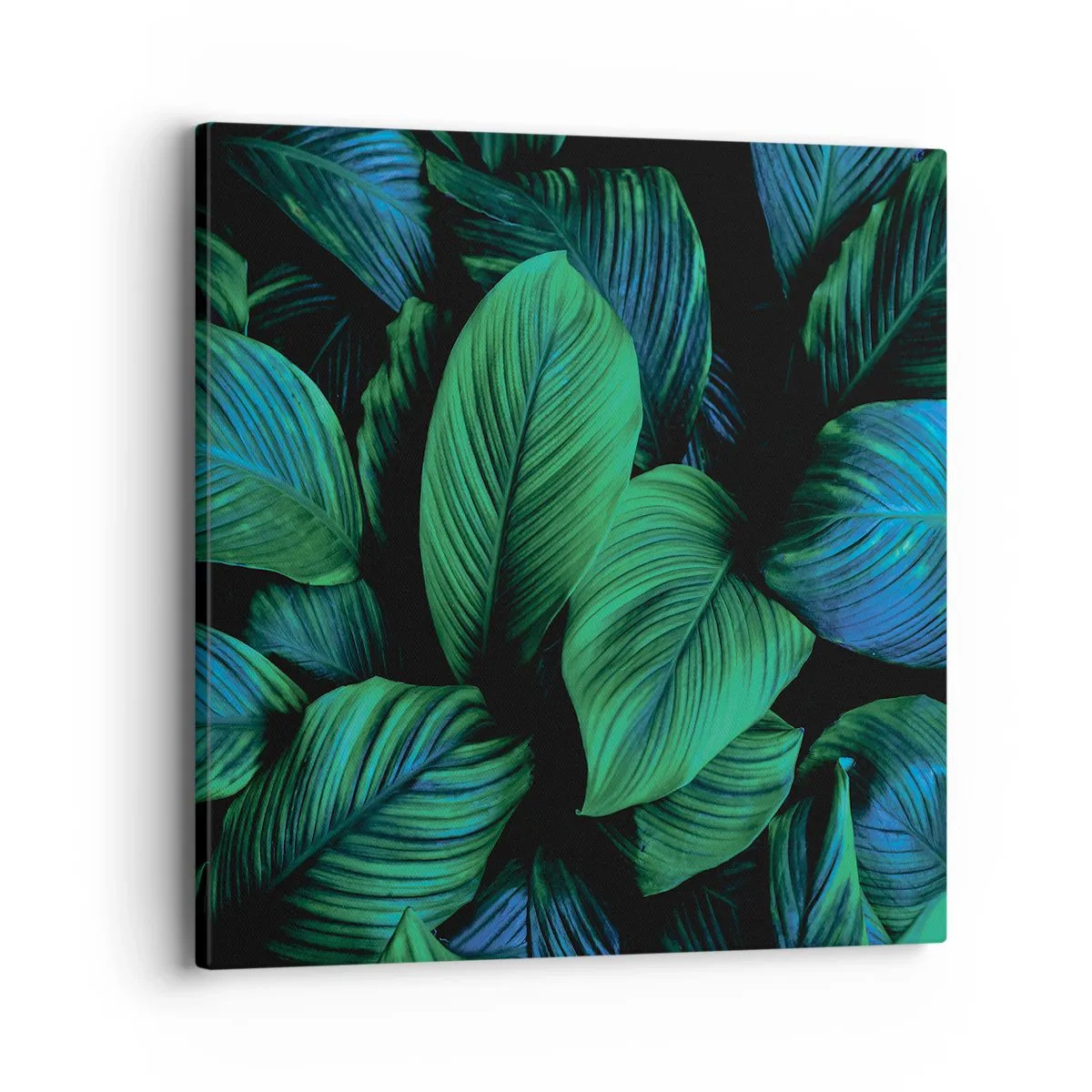 Obraz na płótnie - W zielonym tłumie - 40x40 cm