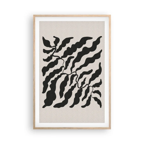 Plakat w ramie jasny dąb - Natura kwadratu - 61x91 cm