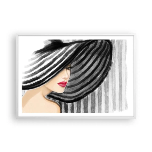 Plakat w białej ramie - Gdzie ciebie szukać? - 100x70 cm