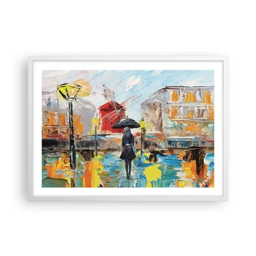 Plakat w białej ramie - Paryskie legendy - 70x50 cm