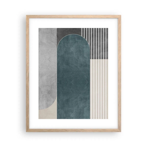 Plakat w ramie jasny dąb - Kompozycja na poziomie - 40x50 cm