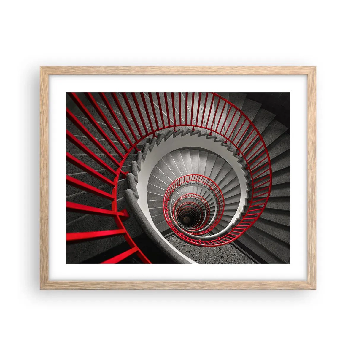 Plakat w ramie jasny dąb - Zabawy architektury - 50x40 cm