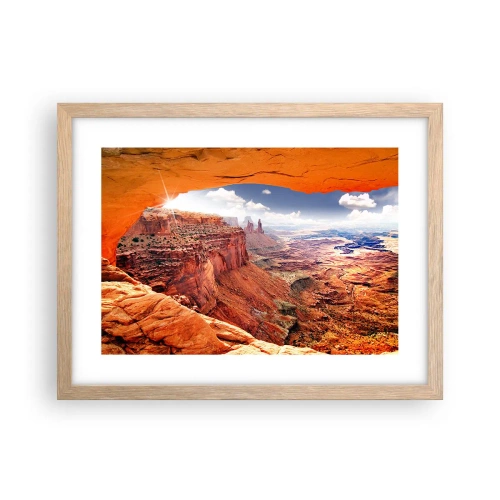 Plakat w ramie jasny dąb - Wyrzeźbione przez samą naturę - 40x30 cm