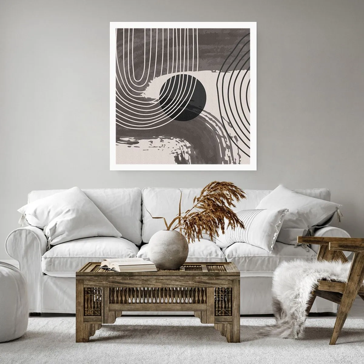 Plakat - Owal zwycięża - 30x30 cm