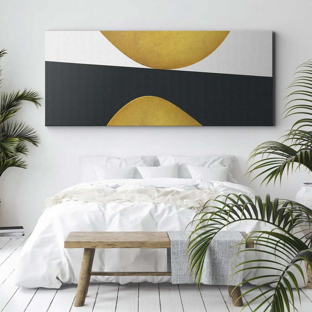 Obraz na płótnie - Po pierwsze: złoto - 100x40 cm